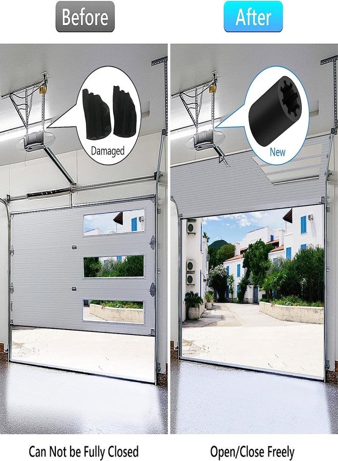 Dreyoo مجموعة Dreyoo من 4 قطع من وصلات محرك لولبي متوافقة مع فتاحة باب المرآب LiftMaster Chamberlain، وصلة مسننة لفتاحة باب المرآب، رقم القطعة 25C20 25A18 - Image 3